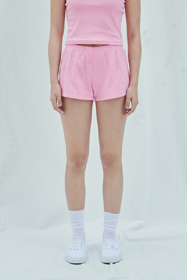 SLEEPYGOM - 쇼트팬츠 - Pure Pink Short Pants