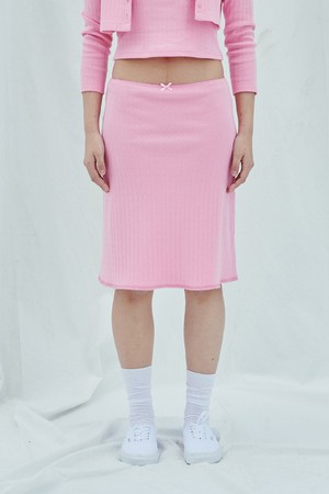 Pure Pink MidISkirt