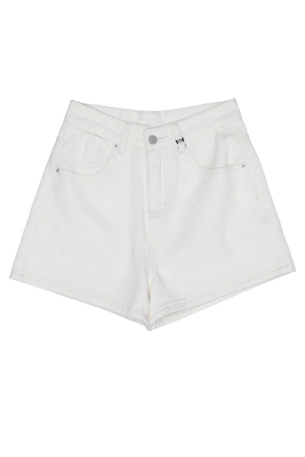 NON AND NON - 쇼트팬츠 - Stitch Cotton Short Pants