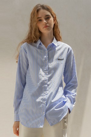 STANDARD AMBROID STRIPED SHIRT (SKY BLUE)