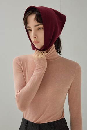 BASIC WOOL TURTLENECK T-SHIRT (INDIE PINK)