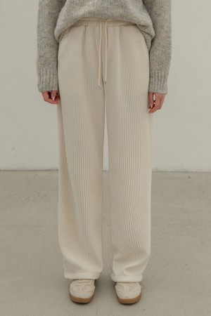 CORDUROY 2-WAY WIDE PANTS (IVORY)