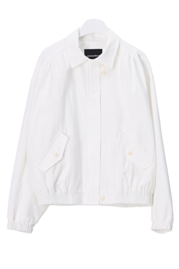 NONANDNON - 점퍼 - SEERSUCKER BUTTON BLOUSON JUMPER NNJK0007