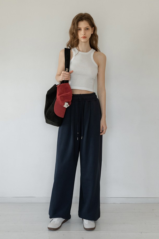 NONANDNON - 롱/미디팬츠 - BASIC TWO-WAY BANDING PANTS NNCP0002