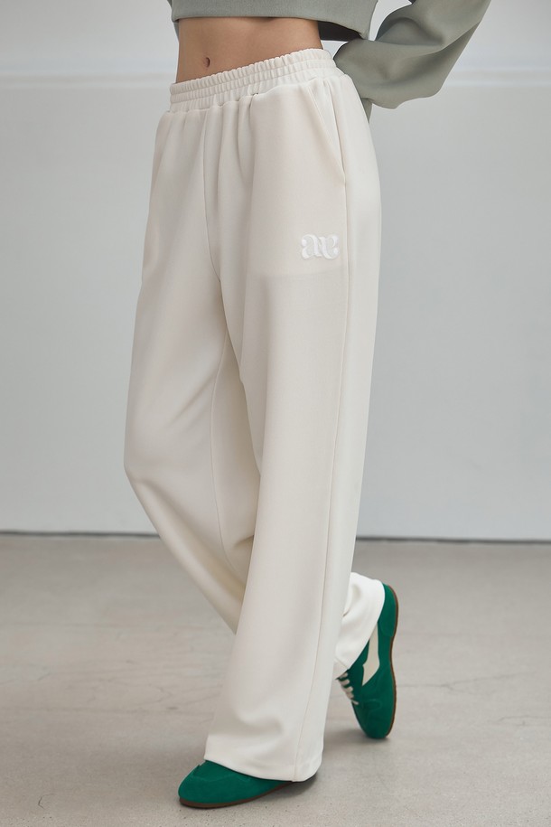 NON AND NON - 롱/미디팬츠 - TASELE WIDE BANDING SWEAT PANTS_NSTR518