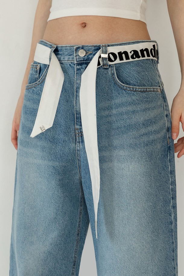 NONANDNON - 데님 - SNAP BUTTON TWO-WAY DENIM PANTS NNDP0004 (BLUE)