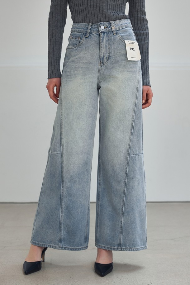 NON AND NON - 데님 - FLARE WIDE DENIM PANTS_NSDP521