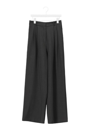 MINIMAL TWO PINTUCK HOOK WIDE SLACKS NNSL0002