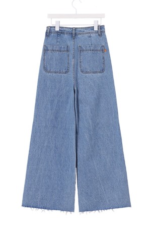 OUT POCKET HIGH-WAIST DENIM PANTS  NNDP0005