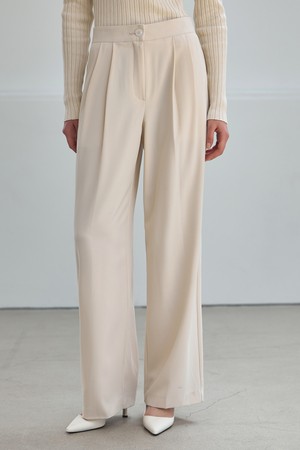 HIGH-WAIST TWO PINTUCK WIDE SLACKS_NSSL520