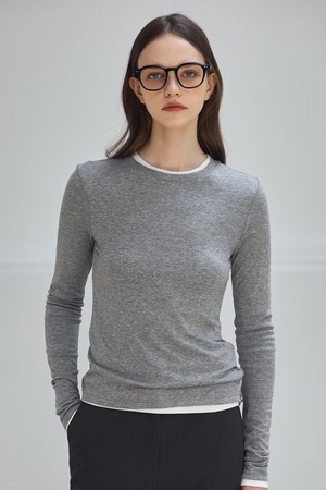 BASIC TENCEL SLIM T-SHIRT_NSTS503 (5COLORS)