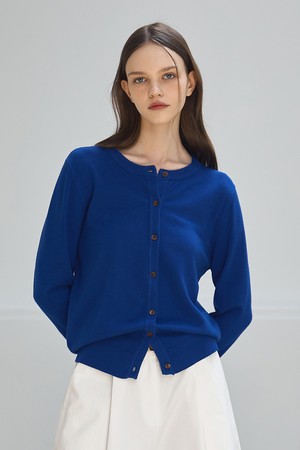 ROUND NECK CARDIGAN_NSCA509 (BLUE)