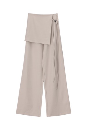 STRING SKIRT LAYERED SLACKS_NSSL515