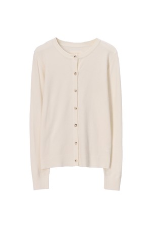 ROUND NECK CARDIGAN_NSCA509 (BLACK)