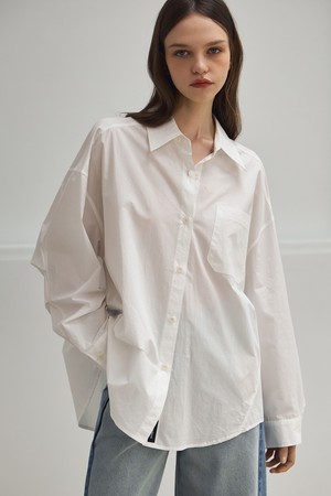 POCKET SLEEVE SHIRT_NSSH505 (IVORY)