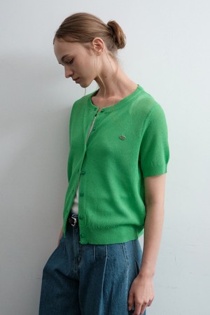 BUTTON  SLEEVE CARDIGAN_NHKN5241