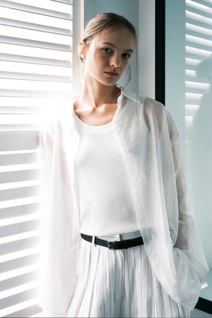TENCEL LOOSE FIT SHIRTS_NHBL5239