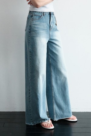 WIDE ONE WASHED DENIM_NSDP5258