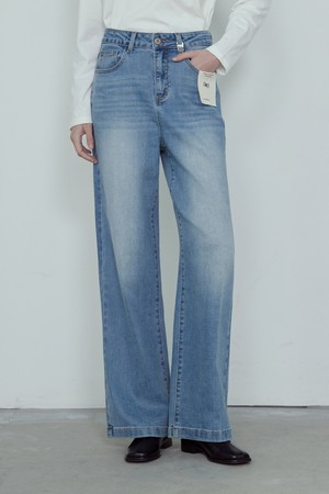 WHISKER BRUSH WIDE DENIM PANTS_NFDP5300