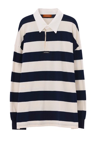 POBY STRIPE RUGBY COLLAR SHIRT_NFTS5290