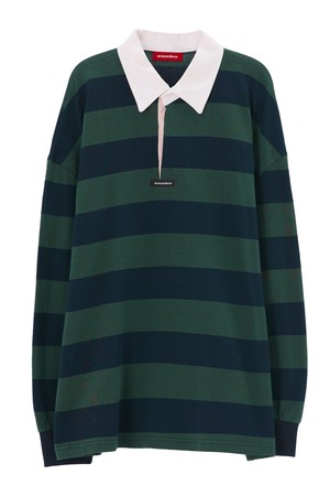 POBY STRIPE RUGBY COLLAR SHIRT_NFTS5290