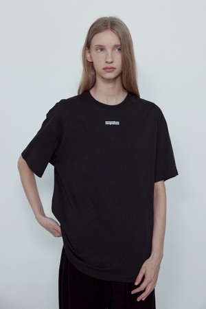 NECK RUBBER LOGO COTTON T-SHIRT_NHTS5263