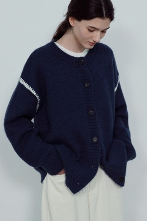 DOVA COLORING LINE WOOL KNIT CARDIGAN_NFCA5265