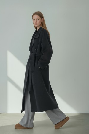VILNIUS HIGH NECK WOOL HANDMADE COAT_N5WCT0331