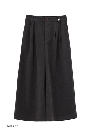 TIRANA PINTUCK BANDING BERMUDA WOOLEN SLACKS_N5WSL0336