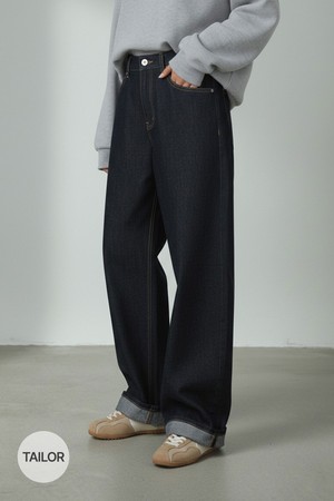 TAB WIDE RAW DENIM PANTS_N5WDP0343