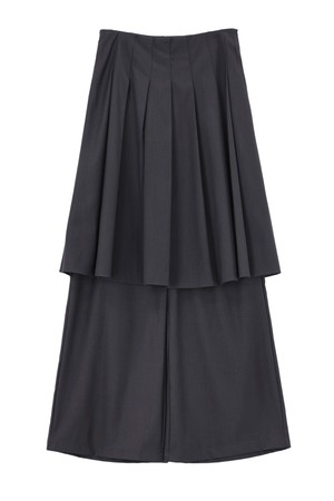 METZ PLEATS SKIRT LAYERED SLACKS_N5WSL0341