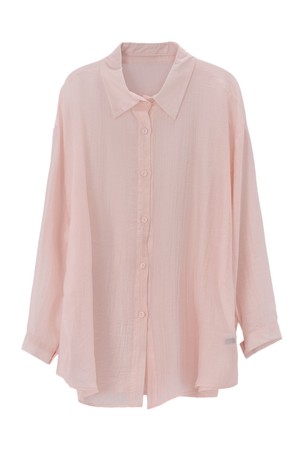 TENCEL LOOSE FIT SHIRTS_NHBL5239 (WHITE)