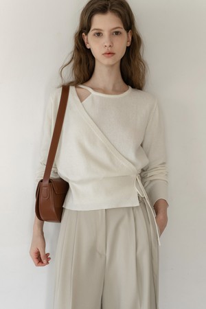 WRAP UNBALANCED KNIT_NSKN5211
