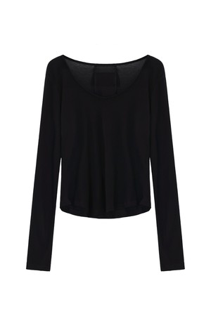 DEEP ROUND SLIM LONG T-SHIRT_N6STS0421
