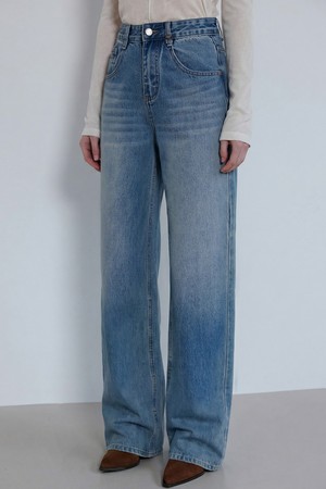 [맞춤기장] [와이드707] VINTAGE WASHED WIDE DENIM PANTS_N6SDP0417