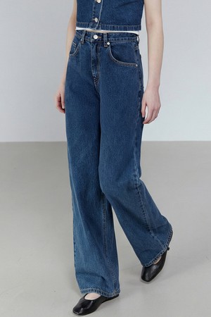 FLOWING BALLOON WASHED DENIM PANTS_N6SDP0377