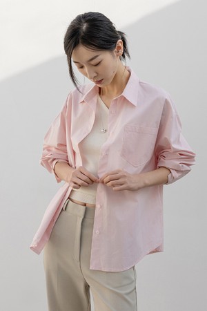 ONE POCKET STANDARD OVERSIZED SHIRT_N6SSH0380