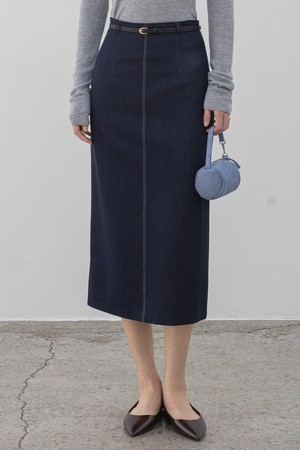 NETTY H-LINE DENIM SKIRT_N6SSK0417
