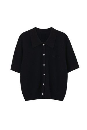 POLISHED KNIT SHORT SLEEVE CARDIGAN_N6SCA0384