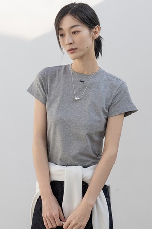 MINI LOGO EMBROIDER LOGO T-SHIRT_N6STS0403