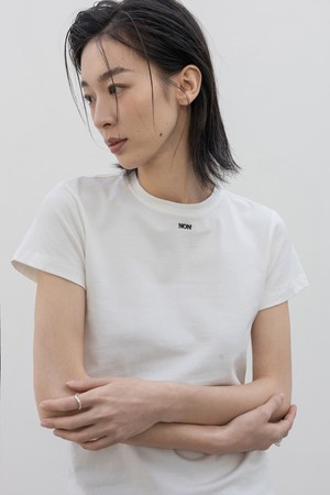 MINI LOGO EMBROIDER LOGO T-SHIRT_N6STS0403