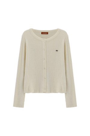 SOFT RIBBED SLIM CARDIGAN_N6SCA0401