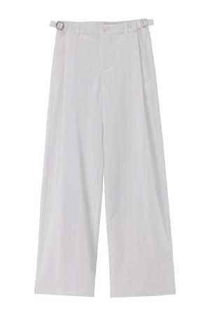 [맞춤기장] [와이드707] FOLDING PINTUCK BELT LOOP WIDE SLACKS_N6SSL0363