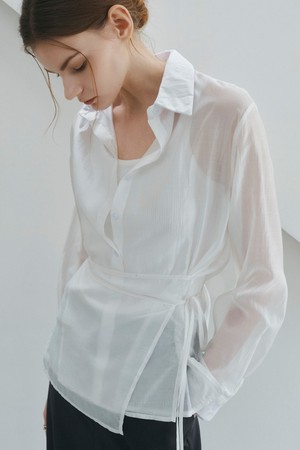 시스루 랩 셔츠 _NHBL6469