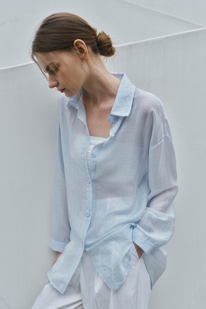 TENCEL LOOSE FIT SHIRTS_NHBL5239 (SORA)