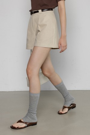 CLASSIC PINTUCK COTTON HALF PANTS(Warm-touch)_NFPT6544 (아이보리)