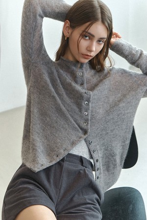알파카 스트랩 투웨이 니트 가디건_NFCA6591 (그레이)