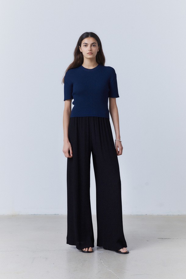 31THE - 롱/미디팬츠 - Satin Yoryu Easy Banding Trousers