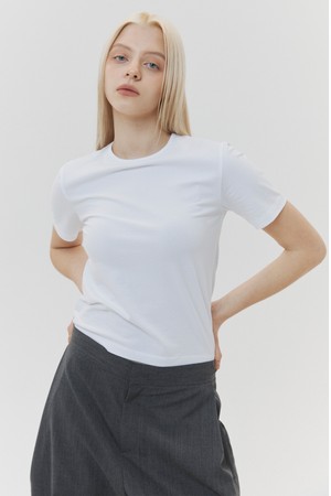 Basic Jersey Top White