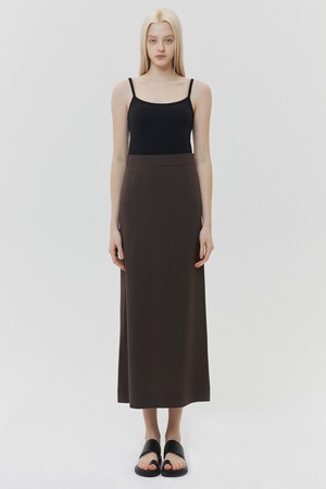 Signature Maxi Skirt Brown